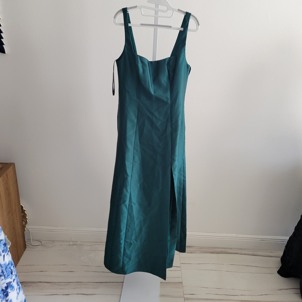 ALFRED SUNG Teal Midi Dress